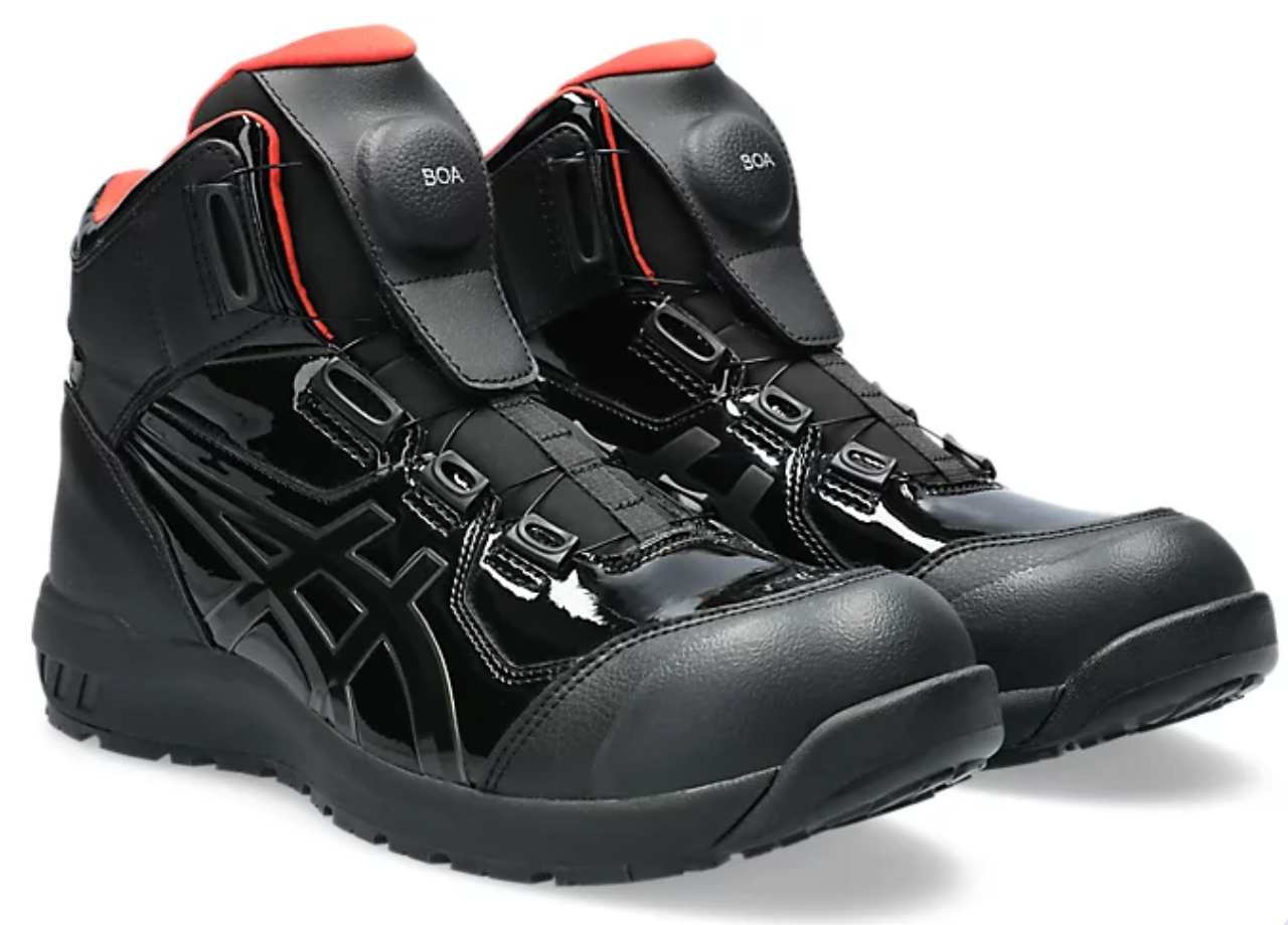 (特別限定版) Asics WINJOB CP304 BOA BLK EDITION 高筒安全鞋 (3E闊腳版)