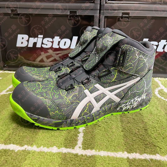 Asics WINJOB CP304 BOA MAGMA綠色高筒安全鞋 特別限定版