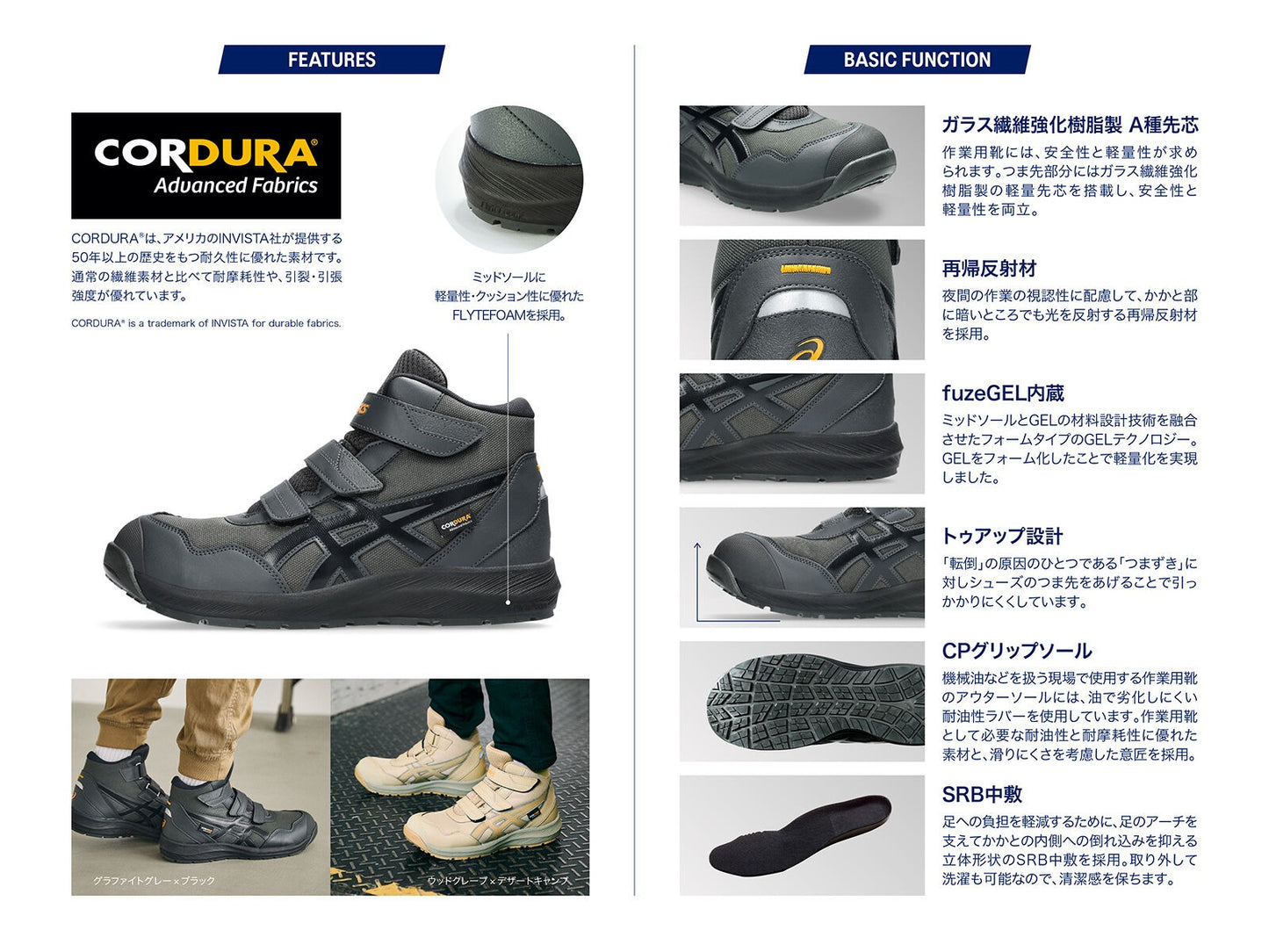 Asics WINJOB CP216 TOUGH 高筒安全鞋